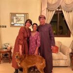 Kirti Kulhari Instagram - For me life is about discovering and forming connections ..and wherever I go they happen to me … one such connection happened with #kumarmahadevan uncle and #geetakumar aunty.. ❤️ met them in the flight to muscat and got talking and two days later landed up at their place for some #homemadefood #myfavoritefood ❤️ and my most special connection happened with their 3 year old #goldenretriever #Taj 🫶 I do have a very very special a bond with dogs 😬 they fill my heart and soul like no human is capable of 😍 Thank u uncle & aunty for all the warmth of your hearts and the food .. my heart and tummy both are full 🤗 till we meet again .. 💕🙏