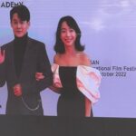 Koe Yeet Instagram - 안녕하세요 At the red carpet of @asiacontentsawards @busanfilmfest!! Presenting 2 awards 🏆 Rolling Youth Film Award Best Asian Animation A proud Malaysian represent 🇲🇾 Dress from @khoonhooi Accessories @piaget Clutch @tomford Heels @louboutinworld Styled by @boooscoooooooooo