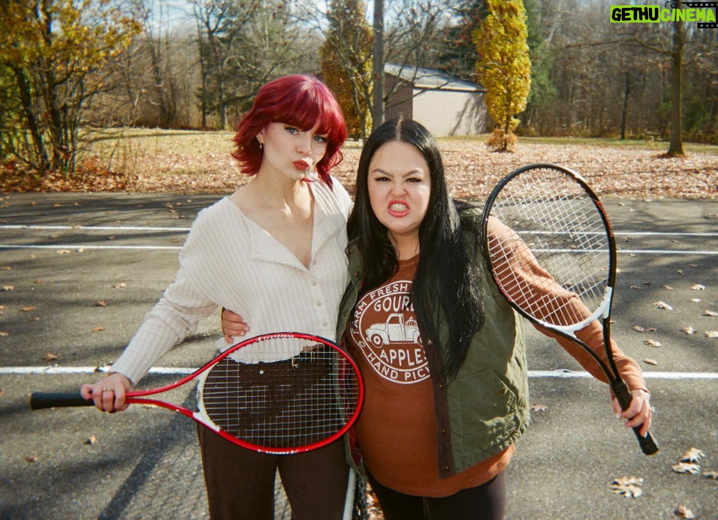 Kris Collins Instagram - NEW PODCAST EP. IS UP ON MY YOUTUBE!! With my bestie @celinaspookyboo ❤️ we rode motorcycles, played tennis and went zip lining and spilt some serious tea! 👀