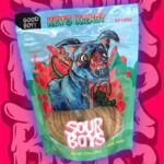 Kris Collins Instagram - MY NEW CANDY IS AVAILABLE FOR PRE-ORDER NOW!! @sourboysgg and I have created Kev’s Kandy! A watermelon raspberry flavoured candy named after my lil special man Kevin 🐶 🍉 among some other amazing flavors to bundle with! GET SOME AT sourboys.gg ! 🏆There’s also a contest!🏆 If you buy a golden ticket at sour boys.gg , you can enter for a chance to win the opportunity to create your own custom flavor with Caleb and I! For a little backstory @oompavilleig created this amazing company @sourboysgg from scratch. From literally building his own candy factory in his hometown to hiring on friends and family to help hand make and create this delicious 5 ingredient candy. I’ve joined and been behind the scenes for a while now with sour boys and it’s been an absolute blast!! I hope you guys enjoy the candy as much as we do! 🍉❤️🙌🏻