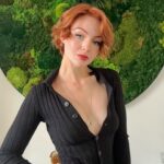 Kris Collins Instagram - There’s dog hair on my dress & it’s missing a button, but my hair looks decent👩🏻‍🦰
