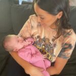 Kristen Doute Instagram - “it matters only that you love.” dear lennon james, i knew i loved you before i met you. holding your tiny little hand and giving you your very first crystal ✨ made my heart explode. you have the best mommy and daddy in the world. i know it’s hard to open your little eyes but today, you peered into my soul. 🤟🏽 i love you, sweet lennie! i can’t wait for your first tattoo. 🎼