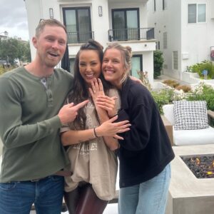 Kristen Doute Instagram - Sis is a fiancé! 🥹💍 Congratulations @blakeobrienn @will_mcphee33 !! 

(yes i obviously tried on her ring, that is my size and gorgeous, and it was her idea leave us alone) ✨💖