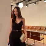 Krystal Jung Instagram – at Ralph’s design studio watching the new @ralphlauren collection last night🤎 #RLFH24 #RLCollection