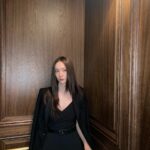 Krystal Jung Instagram – at Ralph’s design studio watching the new @ralphlauren collection last night🤎 #RLFH24 #RLCollection