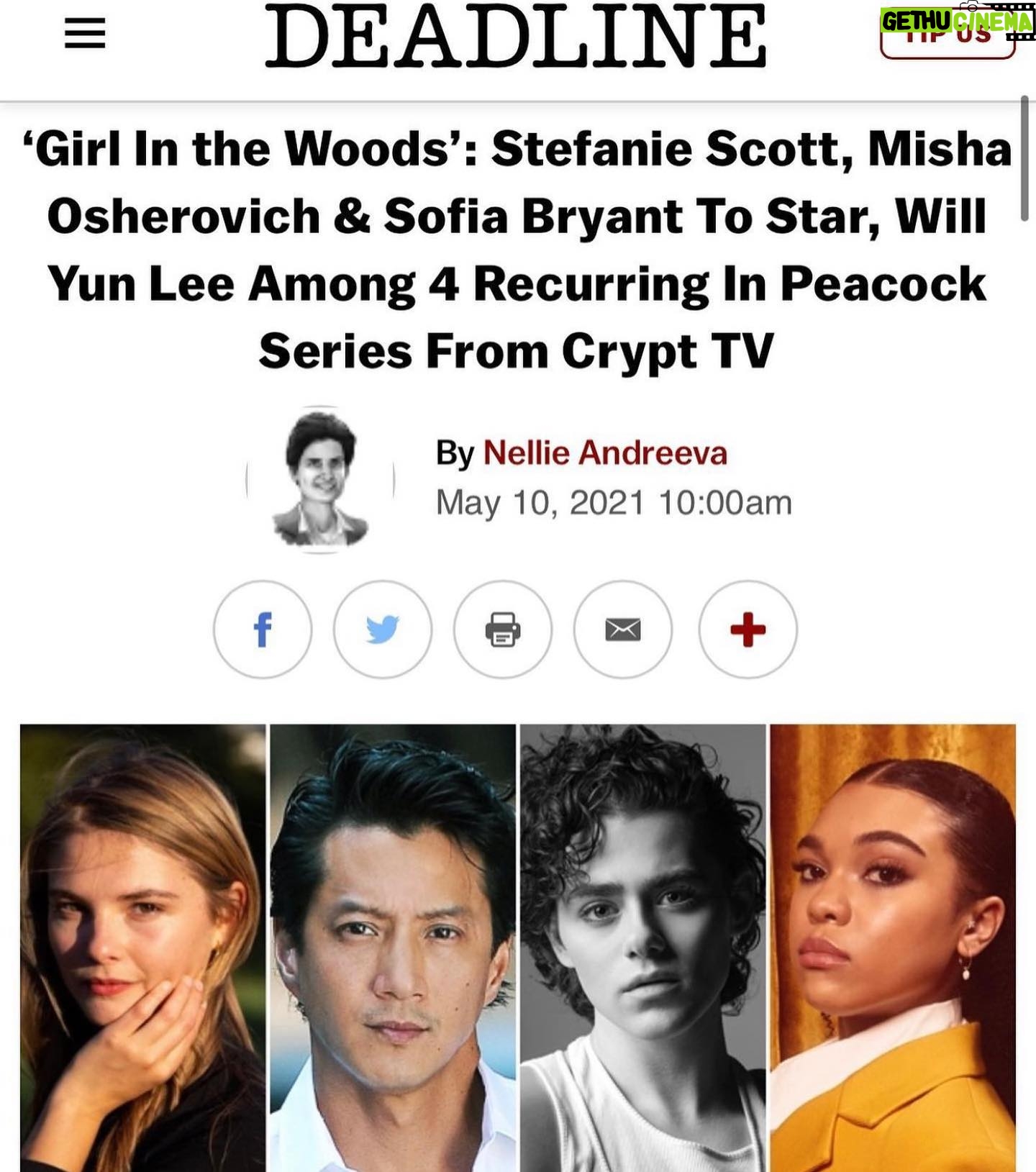 Krysten Ritter Instagram - Beyond thrilled that I get to direct these amazing actors in THE GIRL IN THE WOODS! - I feel like a kid in a candy store!💀💀👻👻@stefaniescott @mishaosherovich @sofiabryantofficial @willyunlee @kylieliya @reeddiamondpresents @leonardtheodoreroberts #krystendirects @crypttv @peacocktv 🙌🏻🙌🏻🎬🎥 @deadline