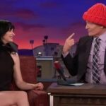 Krysten Ritter Instagram - I’ve been so fortunate in my career because I’ve gotten to be on #conan five times!!!! It’s so incredibly nerve-racking going on a talk show. I always feel just crippled with nerves and anxiety and fear of making a fool of myself - or tripping - or fainting… it’s intense! But Conan is THE BEST - he sets you up to win, he’s hilarious and warm and he makes it easy - Conan is truly one of the funniest, quickest, and nicest people I have met in the biz along the way. I also ran into him one time at the airport and I bugged him to help me write an acceptance speech for the #Webbys where I was getting an award for Jessica Jones. He was so sweet and so funny and wrote me a fab little speech that (duh) got a big laugh from the audience - I truly just adore the dude and have always been in awe of how fast his brain works. I knitted him this orange hat and gave him a really weird selfie toaster (thanks mom) and he acted like they were the best gifts he was ever given. He’s a class act and a gem and I’m forever his biggest fan. Thank you @teamcoco 🙏🏻❤️