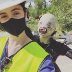 Krysten Ritter Instagram - Today is the day!! #TheGirlintheWoods is officially streaming on @PeacockTV! Head over there now and check it out! I had a blast directing the first four eps and @jacobschase directs the last four. So much love for this little show and our wonderful cast and crew. Happy SPOOKY SEASON!! 🔪👻🎃 #krystendirects