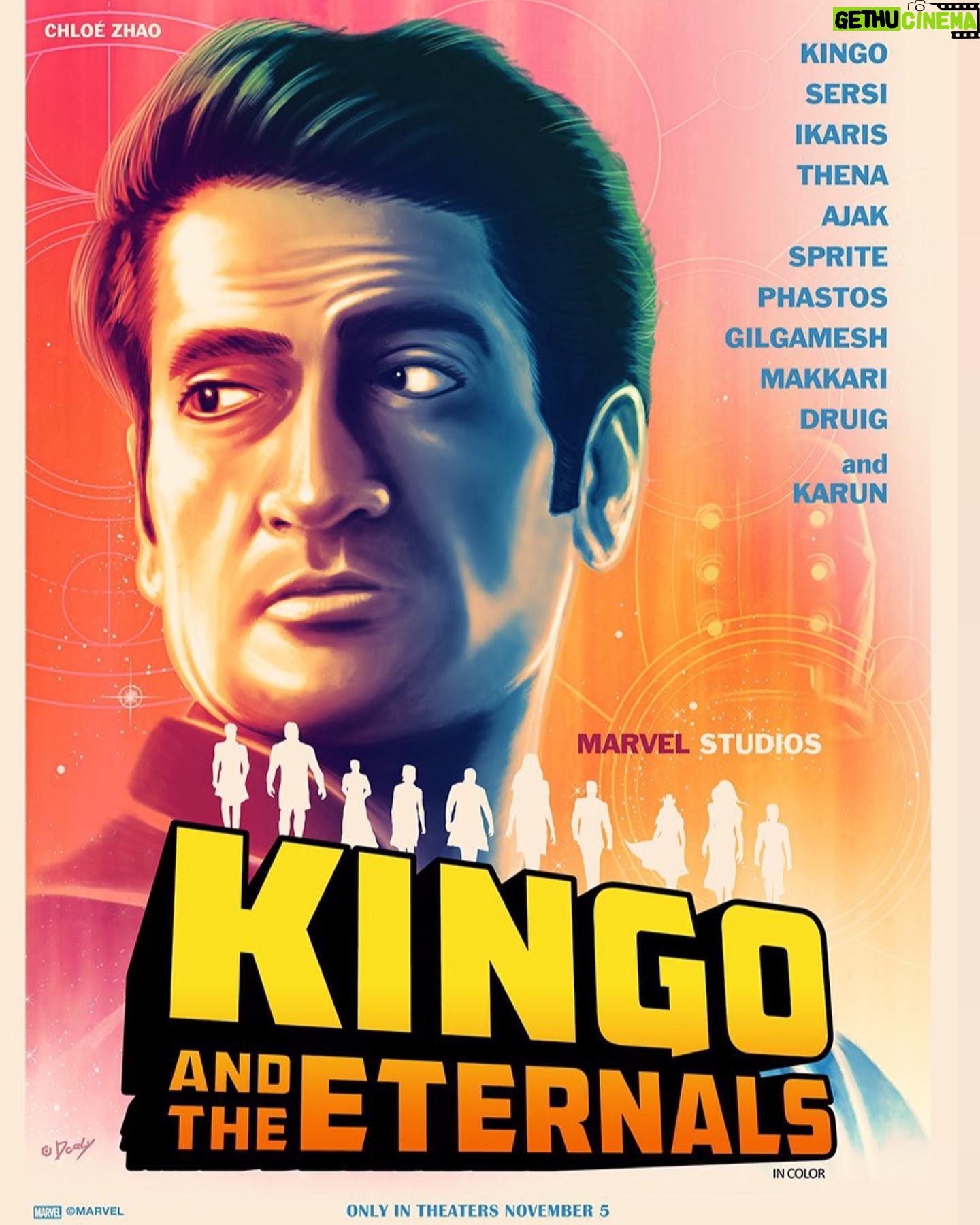 Kumail Nanjiani - 58.1K Likes - Stunning work by @_doaly. Thank you! Eternals is in theater right now.