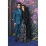 Kumail Nanjiani Instagram - Eternals premiere in London was amazing. November 5th. Styling: @jeanneyangstyle @chloekeiko Grooming: @jennierobertshair Suit: @grayscaleic Shirt: @toddsnyderny Shoes: @wolfandshepherd