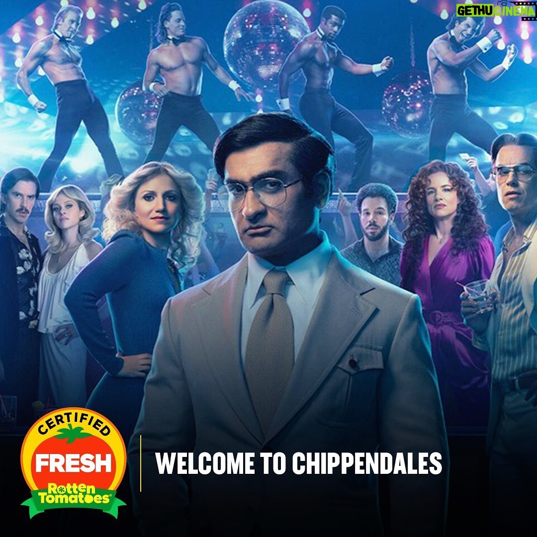 Kumail Nanjiani Instagram - Welcome to Chippendales is officially CERTIFIED FRESH! Episode 3 is OUT NOW!