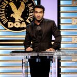 Kumail Nanjiani Instagram - A real honor to present at the DGA Awards this past weekend. Grooming @kimverbeck Styling @jeanneyangstyle @chloekeiko Tux: @brioni_official Shoes: @tods Photo by @gettyimages