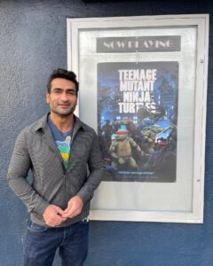 Kumail Nanjiani Instagram - I’ve watched the Teenage Mutant Ninja Turtles movie at least a hundred times. Today was the first time I watched it in a movie theater. Thanks @newbeverly!