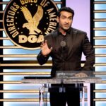 Kumail Nanjiani Instagram - A real honor to present at the DGA Awards this past weekend. Grooming @kimverbeck Styling @jeanneyangstyle @chloekeiko Tux: @brioni_official Shoes: @tods Photo by @gettyimages