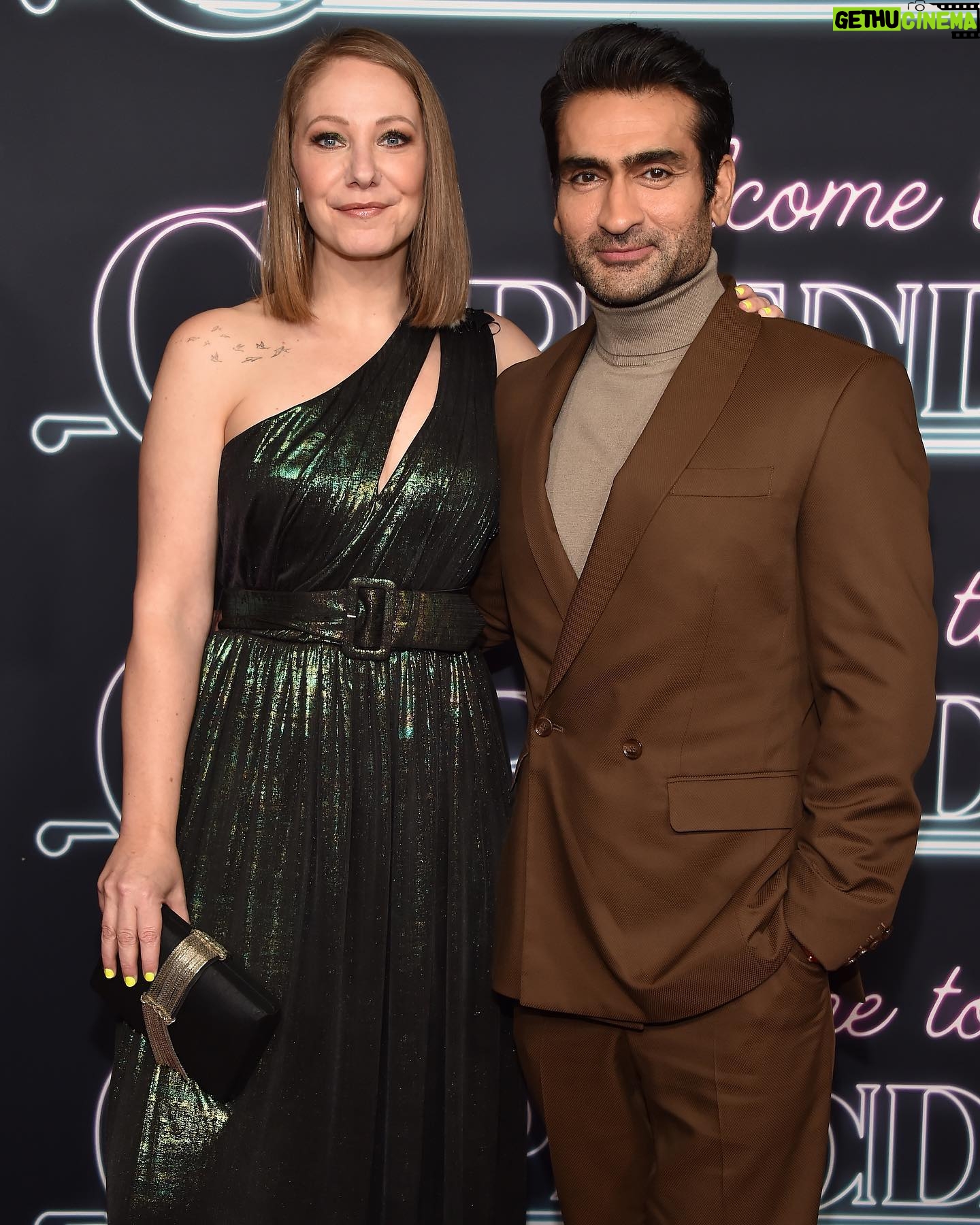 Kumail Nanjiani Instagram - The #WelcometoChippendales premiere was an absolute blast. The first episode played so well. Can’t wait for you guys to check it out. November 22nd on @hulu. Suit @darkohmenswear Sweater @mango Shoes @thursdayboots Watch @vacheronconstantin Grooming @kimverbeck Styling @jeanneyangstyle @chloekeiko Assisted by @ellaaaaarose