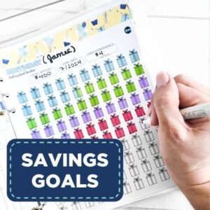 Kumiko Love Instagram - Comment SAVINGS2024 and I will send you an exclusive link for 10% off our new Savings Goals Bundle, which includes 36 savings envelopes and trackers!

I bought the small binder from Amazon. It's A5 and linked in my Amazon shop. See the link in my bio.

Here are the savings goals I'm saving for in cash in April:

Husband's Bday - $67
4th of July - $17
James Bday - $58
Back-to-School - $8
Christmas - $182
Valentines - $8
Wedding Anniversary - $13
Sports - $15

What you decide to save depends on your financial situation and goals. Since I am debt-free, I can dedicate more of my income to saving for the future!

#savingsgoals #cashsavings #moneygoals #thebudgetmom #financialgoals