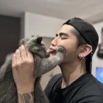 Kunatip Pinpradub Instagram - เมื่อผมอยากจูบเเมว เอิ่ม @zsiga_poounpooun