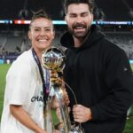Kyle Krieger Instagram - Well going from being blindsided by the most heart-breaking news possible days before your retirement game — to leading Gotham FC through the playoffs to your first NWSL Championship victory?!?! It is really the most badass thing imaginable. I am constantly in awe of your perseverance, class and strength. Truly a surreal amount of focus to sustain your mental/physical health with 2 little ones, dad in hospice, and while playing and training in your last season. I’ve been rooting for you our whole lives and will continue to do so until the end. The whole WoSo community is behind you. They love you & I love you, @alikrieger! Soak it all in. Congratulations on your game-changing career. You left it better than you found it, and we are all so lucky to have witnessed it.