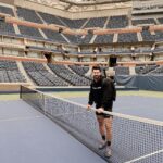 Kyle Krieger Instagram - getting to play on Arthur Ashe >>> #usopen @nickpachells