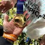 Kyle Krieger Instagram - Well going from being blindsided by the most heart-breaking news possible days before your retirement game — to leading Gotham FC through the playoffs to your first NWSL Championship victory?!?! It is really the most badass thing imaginable. I am constantly in awe of your perseverance, class and strength. Truly a surreal amount of focus to sustain your mental/physical health with 2 little ones, dad in hospice, and while playing and training in your last season. I’ve been rooting for you our whole lives and will continue to do so until the end. The whole WoSo community is behind you. They love you & I love you, @alikrieger! Soak it all in. Congratulations on your game-changing career. You left it better than you found it, and we are all so lucky to have witnessed it.