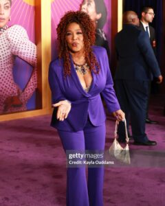 Kym Whitley Instagram - THE COLOR PURPLE is a must see !!! I had a fantastic time at the premiere!This cast is so talented!! I’m speechless! I cried laughed and applauded! @oprah thank you for this epic musical!! Christmas Day I hope you run to the theaters!!💜✨ stylist @flutterdesigns makeup @_dreadiaz_ hair @angiehairstyles