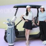 Kyoko Hasegawa Instagram - JIMMY CHOO / MALBON"のコラボコレクションへ。 今日履いたスニーカーはジミー チュウのアイコニックなディテールであるダイアモンドソールが可愛くて。 配色も春らしく、グリーンとの相性も抜群なはず。 ゴルフをする時でもファッショナブルでいれるとテンションが上がるんです。 ちょうど最近ゴルフを再開したわたしには、嬉しいアイテムばかりでした🤗 #JimmyChoo×Malbon #JimmyChooGinzaGarden #PR