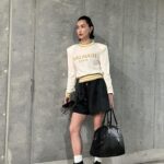 Kyoko Hasegawa Instagram - Outfit the other day おやすみなさい😴 #outfit #knit#balmain #bag#louboutin #boots#valentino