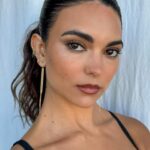 Kyra Santoro Instagram – Hair, makeup & fit for the new @thestrangersfilm premier 🤍✨