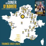 Laëtitia Milot Instagram - Devant se rendre à un autre dîner auquel ils ne veulent au fond pas aller, Pierre et Clotilde prennent une décision : faire le ménage dans leurs amitiés usées. Ils organiseront des dîners d’adieu, mélange d’hommage et de délivrance, pour ces amis qui vont disparaître de leur vie. Leur première victime : Antoine Royer. Mais, entre un Pierre un peu lâche et velléitaire, une Clotilde imprévisible et cet ami pour le moins curieux, rien ne se passe comme prévu… J’ai le plaisir de vous communiquer la totalité des dates de la tournée, Un Dîner d’Adieu ! 🎭 #théâtre #comédie #undînerdadieu