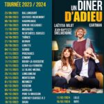 Laëtitia Milot Instagram - Devant se rendre à un autre dîner auquel ils ne veulent au fond pas aller, Pierre et Clotilde prennent une décision : faire le ménage dans leurs amitiés usées. Ils organiseront des dîners d’adieu, mélange d’hommage et de délivrance, pour ces amis qui vont disparaître de leur vie. Leur première victime : Antoine Royer. Mais, entre un Pierre un peu lâche et velléitaire, une Clotilde imprévisible et cet ami pour le moins curieux, rien ne se passe comme prévu… J’ai le plaisir de vous communiquer la totalité des dates de la tournée, Un Dîner d’Adieu ! 🎭 #théâtre #comédie #undînerdadieu