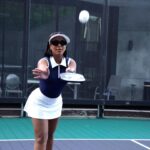 LaToya Forever Instagram – Obsessed with pickleball: Finally found a hobby I truly enjoy! 🏓 🩵 #PickleballAddict #NewLove #pickleballislife #pickleballaddiction 

Have you tried pickleball? 🤔