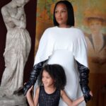 LaToya Forever Instagram - Own lane, own race, own pace✨🩰 Dress: @clubllondon Gloves: @amazon Ayah fit: @target #mommydaughter #mommydaughtertime #mommydaughtergoals #classystyle #outfitinspo #fashionstyle #fashiongram