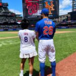 LaToya Tonodeo Instagram - I threw the FIRST PITCH at the @mets game!! (2nd slide)⚾️💨☺️ FROM THE MOUND!😜SO MUCH FUN! Thank you Mets 🧡