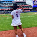 LaToya Tonodeo Instagram - I threw the FIRST PITCH at the @mets game!! (2nd slide)⚾️💨☺️ FROM THE MOUND!😜SO MUCH FUN! Thank you Mets 🧡
