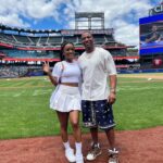 LaToya Tonodeo Instagram - I threw the FIRST PITCH at the @mets game!! (2nd slide)⚾️💨☺️ FROM THE MOUND!😜SO MUCH FUN! Thank you Mets 🧡