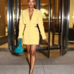 LaToya Tonodeo Instagram - Not so mellow yellow 💛 Finished up a long day of press interviews for Ghost. Hope you’re enjoying 💛✨I am 😝 📸 @sonejr Makeup. @makeupbynani Hair. @tropixbraids