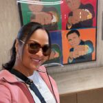 Laila Ali Instagram – Loved seeing artwork of my pops in the Lobby! ❤️🥰