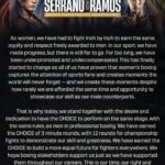 Laila Ali Instagram - I've always felt that ALL boxers, male & female should fight 3 min rounds and 12 championship rounds. I applaud @serranosisters and her team for taking the lead towards making it happen! 🥊