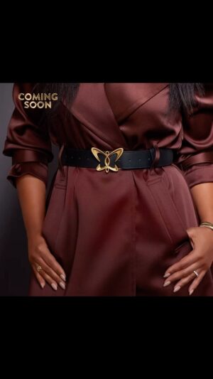 Laila Ali Instagram - Have you caught a glimpse of me sporting this unique belt? Many of you have posted asking where to get one. Your curiosity has not gone unnoticed. Get ready to elevate your vibe with The Butterfly Belt - a symbol of elegance and feminine strength like no other! Stay tuned as details unfold or visit my online store to learn more about the meaning and unparalleled beauty of this limited addition piece. 🔥 #TheButterflyBelt #LuxuryAccessories #ComingSoon #LailaAliButterflyBelt
