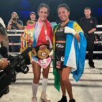Laila Ali Instagram - 🥊Congrats to @serranosisters on her championship win last Friday. She fought 12, 3 minute rounds against @daniboxe! Both of these ladies gave it all they had. @Hollyholm and I were proud to see you represent our sport so well ladies!