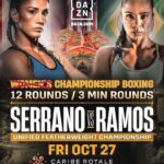 Laila Ali Instagram - 🥊Congrats to @serranosisters on her championship win last Friday. She fought 12, 3 minute rounds against @daniboxe! Both of these ladies gave it all they had. @Hollyholm and I were proud to see you represent our sport so well ladies!