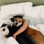 Lana Condor Instagram – lately I do be snuggling w/ the babies n eating good 🤷🏻‍♀️