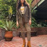 Lana Parrilla Instagram - Rockstar ways to wear your #REGAL gear. 🔥 🐆🔥 Check out my NEW COLLECTION! Link in bio!!! #keepitregal #lanaparrilla #keepitpeaceful #itsavibe #fyp