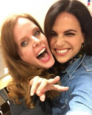 Lana Parrilla Instagram - It was written in the stars to have a lifetime of adventures with this gorgeous human and thank heavens for it! 
HAPPY BIRTHDAY MY TWISTER SISTER! 
I love you with all that I am and am so elated to be spending this whirlwind life with you! I am yours for all eternity! 
Sorry, not sorry! 🤗😘💋💚❤️ 

#birthdaygirl #rebeccamader #sisters #love #friendship #womensupoortingwomen #happybirthday #fyp #ouat #mypretties