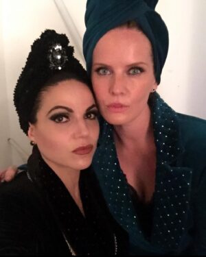 Lana Parrilla Instagram - It was written in the stars to have a lifetime of adventures with this gorgeous human and thank heavens for it! 
HAPPY BIRTHDAY MY TWISTER SISTER! 
I love you with all that I am and am so elated to be spending this whirlwind life with you! I am yours for all eternity! 
Sorry, not sorry! 🤗😘💋💚❤️ 

#birthdaygirl #rebeccamader #sisters #love #friendship #womensupoortingwomen #happybirthday #fyp #ouat #mypretties
