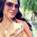 Lana Parrilla Instagram - Yuuummmumumumum!!! 😋 #Italian #gelato #thebest #italy #potd