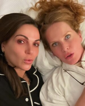 Lana Parrilla Instagram - It was written in the stars to have a lifetime of adventures with this gorgeous human and thank heavens for it! 
HAPPY BIRTHDAY MY TWISTER SISTER! 
I love you with all that I am and am so elated to be spending this whirlwind life with you! I am yours for all eternity! 
Sorry, not sorry! 🤗😘💋💚❤️ 

#birthdaygirl #rebeccamader #sisters #love #friendship #womensupoortingwomen #happybirthday #fyp #ouat #mypretties