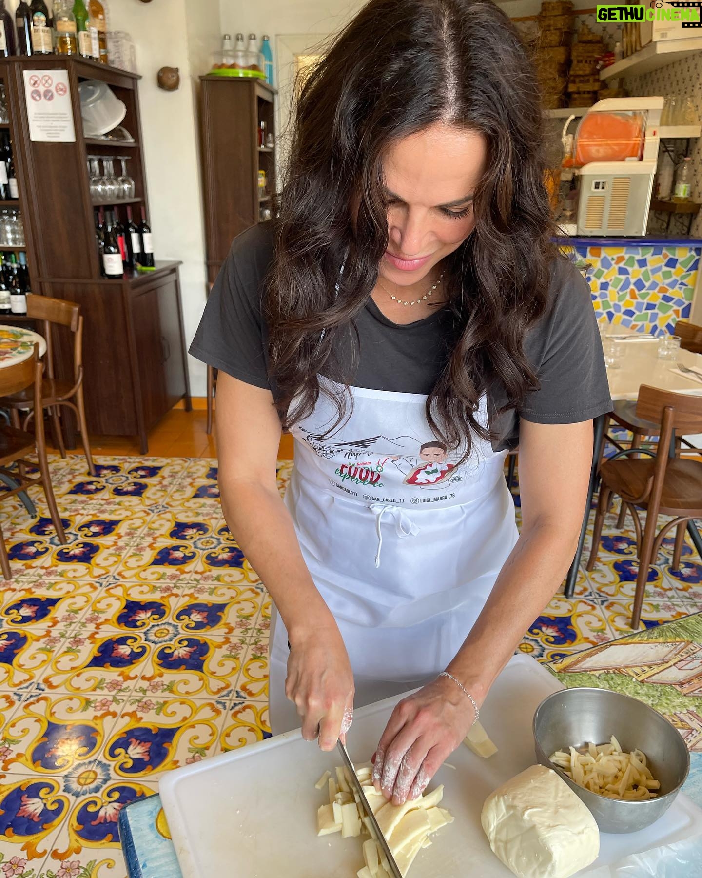 Lana Parrilla Instagram - Mangiare mangiare! Is literally all I want to do when in Napoli! All the smells of street food everywhere you go is so highly intoxicating and iniquitously tempting! Universally, Napoli has some of the greatest food and I was literally put in a time machine back to my grandmothers dinner table yesterday tasting everything! A proud Sicilian!!! Yes Neapolitans and Sicilians are the same! ๐ค Naples also happens to be the pizza capital of the world. So I HAD to come here to learn HOW to make their traditionally moist, perfectly thin dough pizza. And who better than Luigi Marra to guide me at his famous restaurant @san_carlo_17 ๐ What a blast! Btw, making pizza is much more challenging art than I thought. Not only do you have to get the measurements right, and how much to use when, you have to know temperatures, inside the oven and outside the oven. The temperature of the air, the water, my fingers and my palms all have an impact on the dough. I felt like I was in a pizza chemistry class. ๐ค๐๐ Chef Luigi is an excellent teacher with a wonderful sense of humour and an enormous amount of patience. Heโs extremely knowledgeable, a professor of the craft and reminded me of how crappy my math skills were when he started adding up the amount of grams per ingredient ๐ตโ๐ซ It truly was such a pleasure to learn the secrets behind making a Neapolitan pizza by the master himself! Respect โ๐ฝ Grazie mille Luigi! ๐๐ฎ๐น๐โค๏ธ If anyone is looking for a cool experience while in Naples, donโt miss out on this one! โญ๏ธ #italy #neapolitan #pizza #cookingclass #naples #newskills #mangiare #italian #dna #foodie #potd