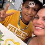 Lana Parrilla Instagram - Today I volunteered with @thisisabouthumanity and was able to prepare meals in their relief kitchen opened in partnership with @icfdn and @fundaciontijuanasinhambre - they are providing 3,100 meals each day to children and families to 19 shelters at the US - Mexico border, and are on track to 1 million meals a year - because everyone deserves a hot meal. Migrant children continue to arrive at the border at a rapid pace. Today I met students at @YesWeCanWF the first bilingual school program at the US-MX border providing migrant children full time education and safe spaces throughout their migrant journey. At Yes We Can migrant children are cared for regardless of their legal status. This back to school season please keep in mind children at the border and their right to education. Please follow their account for ways to donate and for ways to help. Seeking asylum at our border is legal and we need to welcome asylum seekers with dignity. No exceptions. Please follow @immdef_lawcenter to support those seeking protection. A special thank you to @casadeleo.mx for lunch. #ThisisAboutHumanity #welcomewithdignity