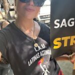 Lana Parrilla Instagram - ✊🏽✊🏽✊🏽✊🏽 #solidarity #unionstrong #familia #sisterhood #sagaftrastrong #letsgetloud #sagaftrastrike #sagaftramember #strike #standtogether @latinasactingup ❤️